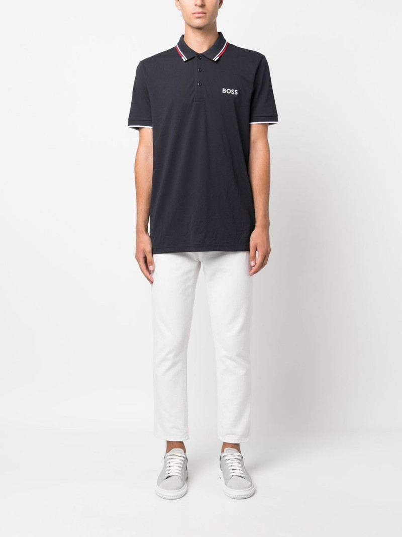 BOSS logo-embroidered polo shirt outlook