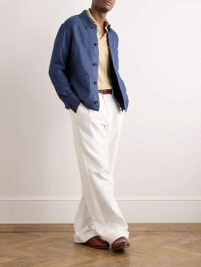 Ralph Lauren Burnham Herringbone Linen and Silk-Blend Overshirt outlook