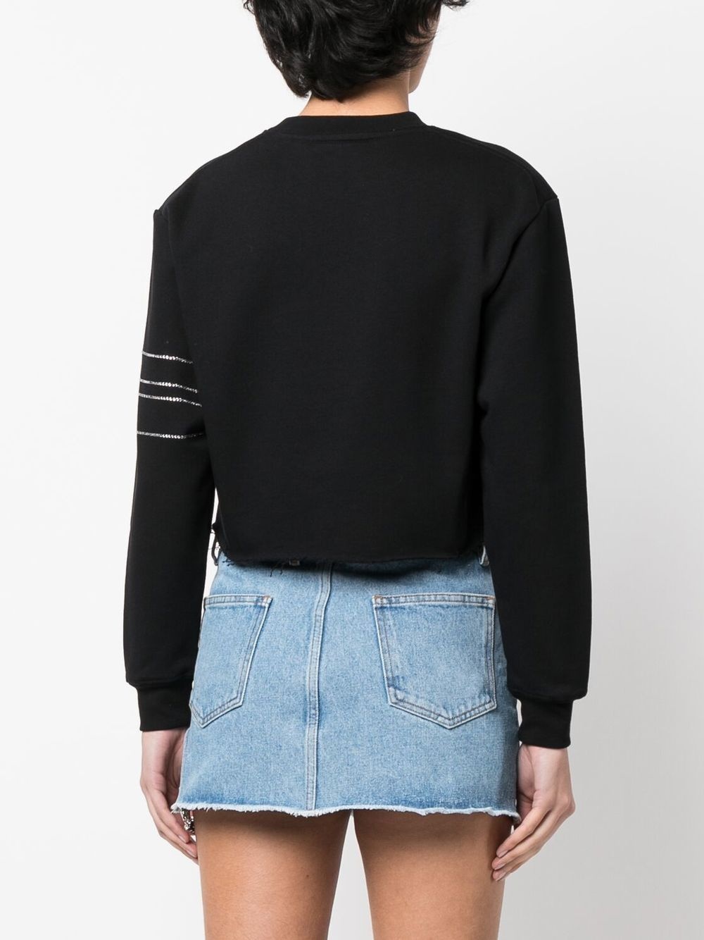 crystal-logo cropped jumper - 7