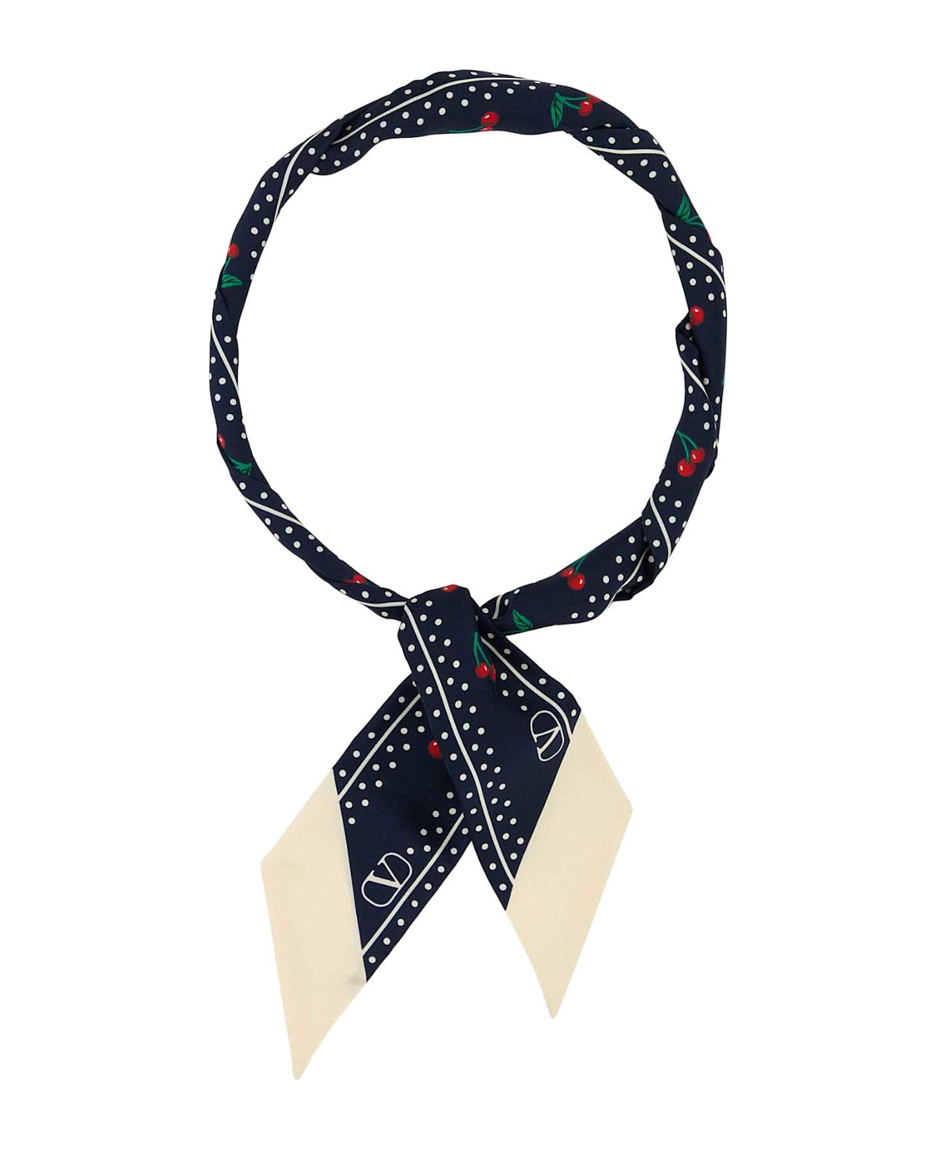 Printed Silk Cherryfic Foulard - 1