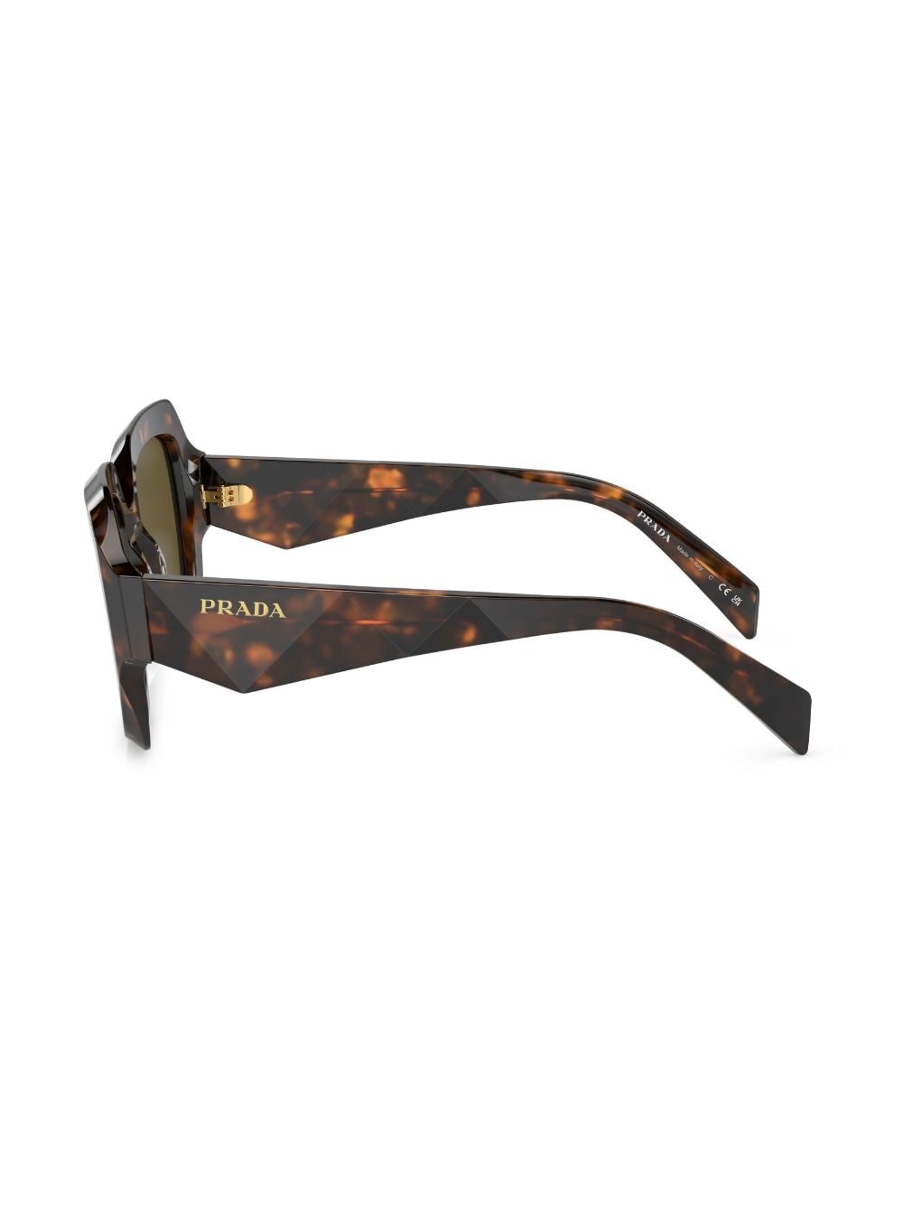 tortoiseshell-effect square-frame sunglasses - 3