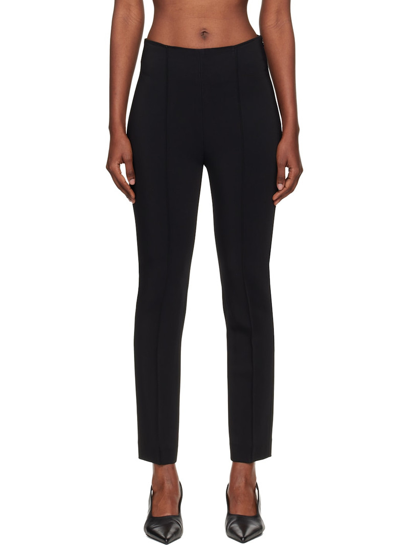 Black Cigarette Leg Trousers 1