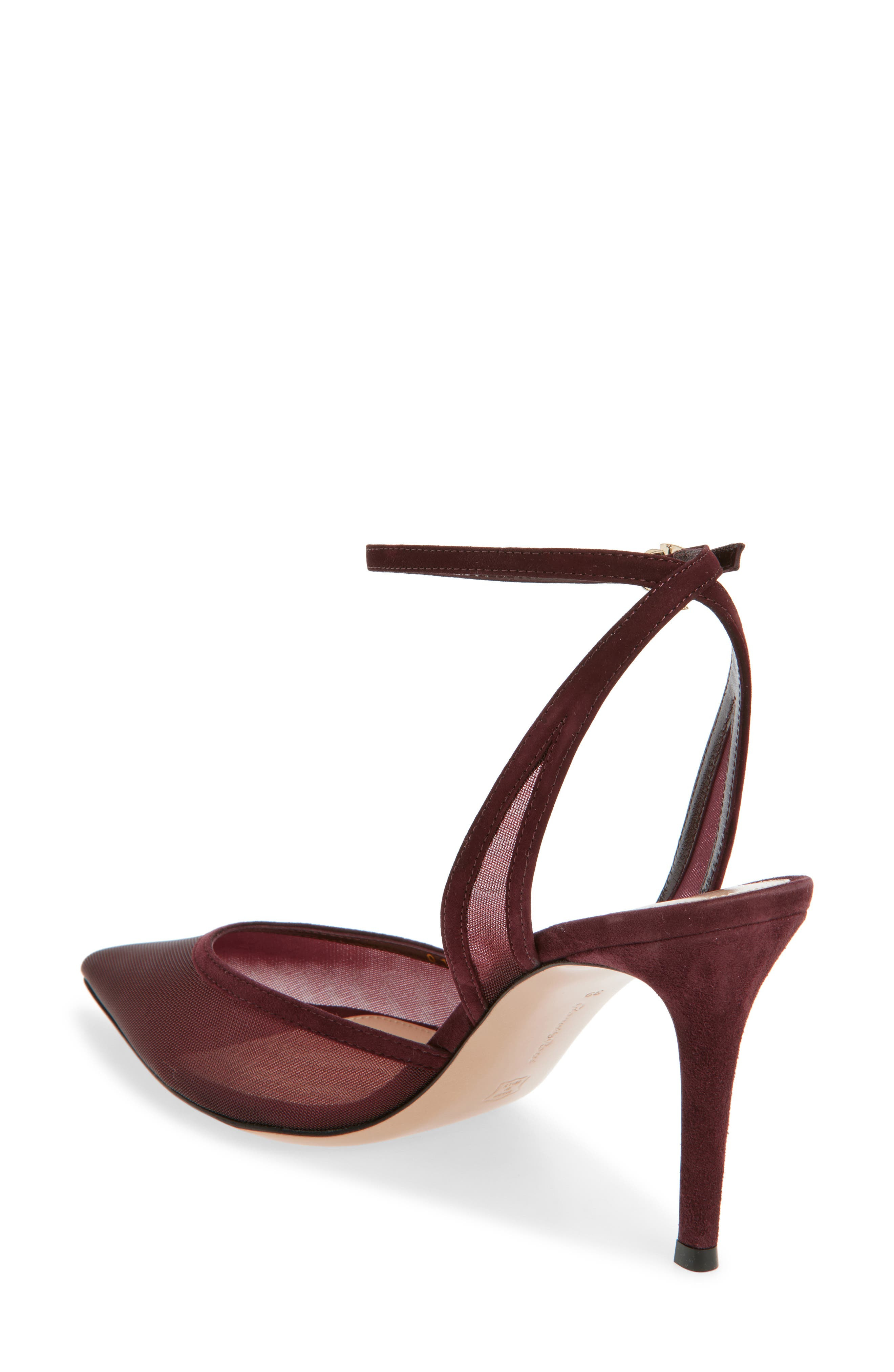 Gianvito Rossi Pointed Toe Ankle Strap Pump in Royale at Nordstrom - 2