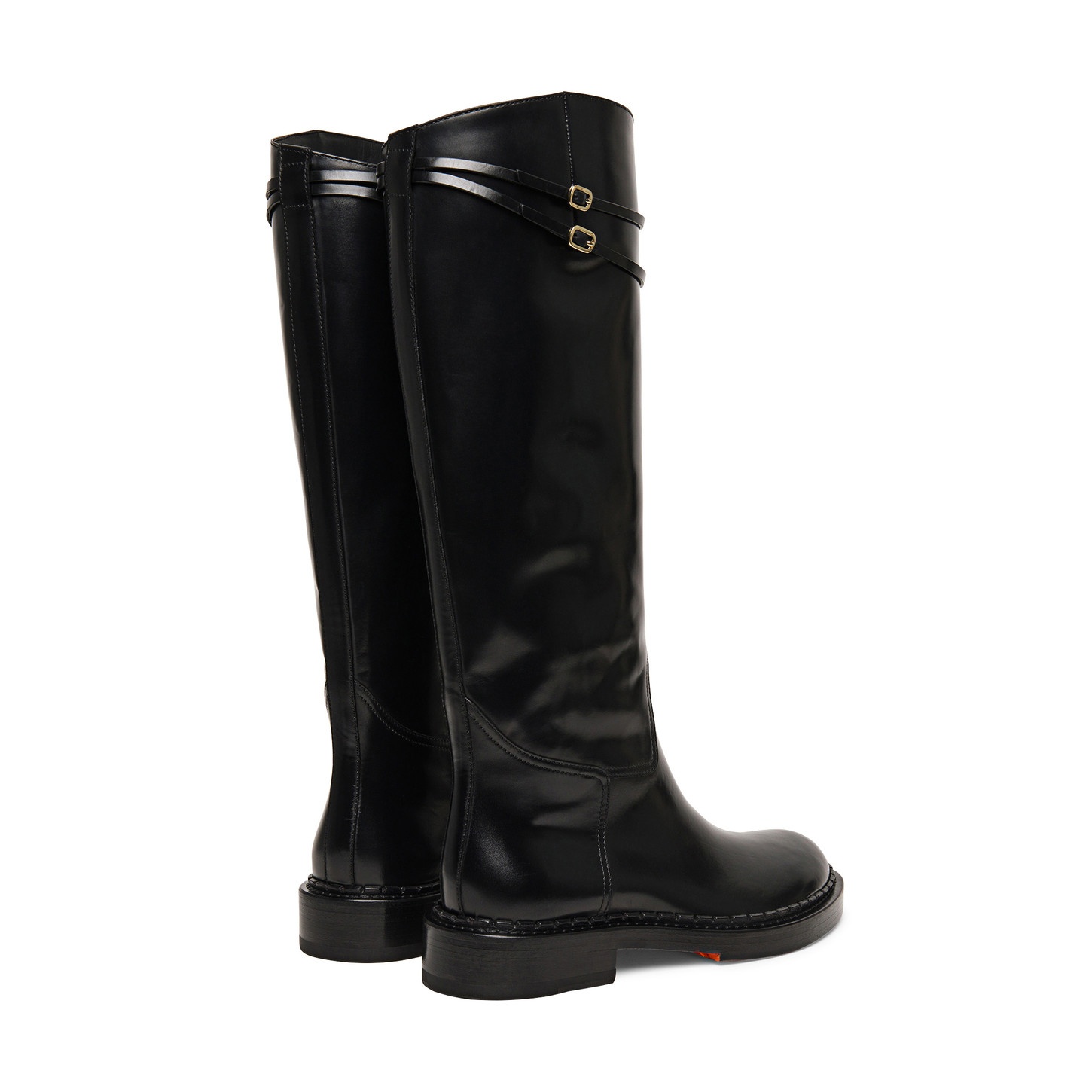 Women’s black leather boot - 3