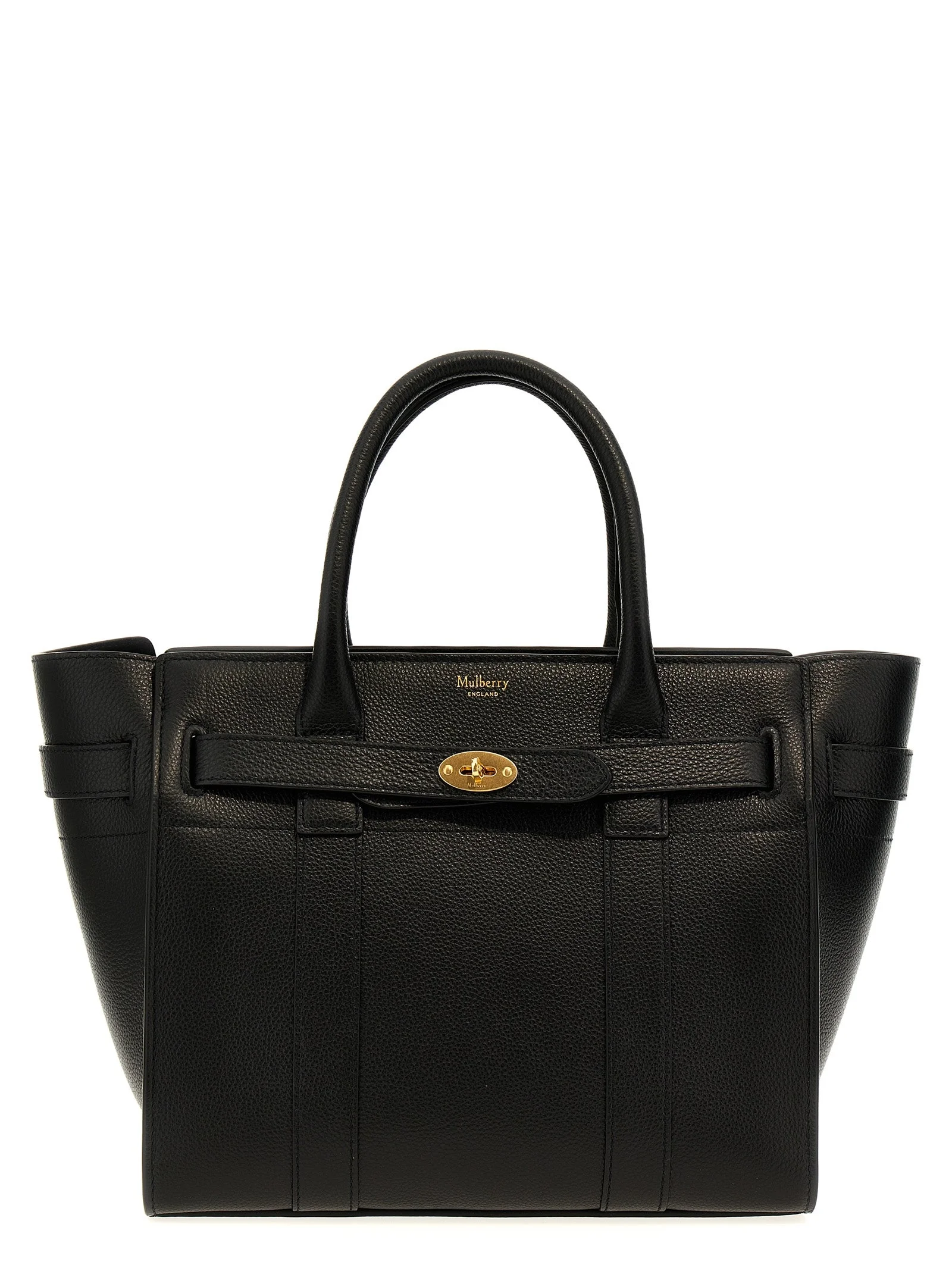Small Zipped Bayswater Tote Bag Black - 1