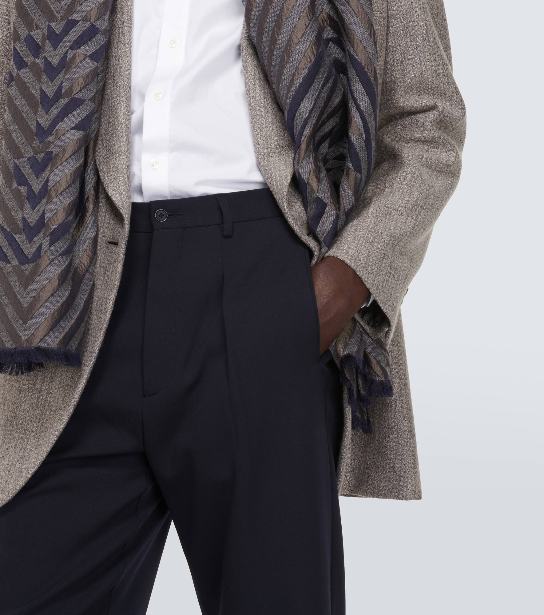 Wool straight pants - 5