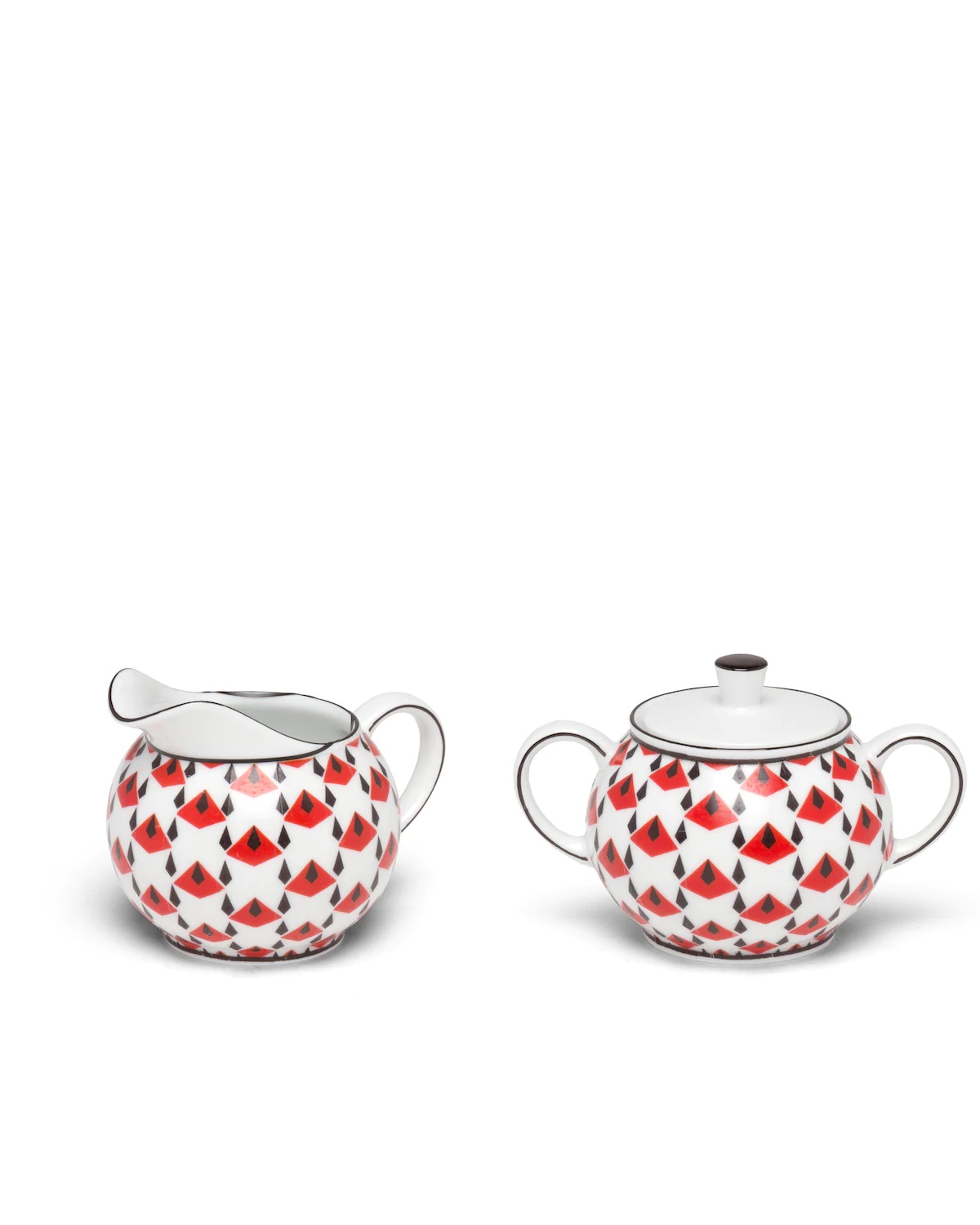 Porcelain milk jug and sugar bowl set - 1