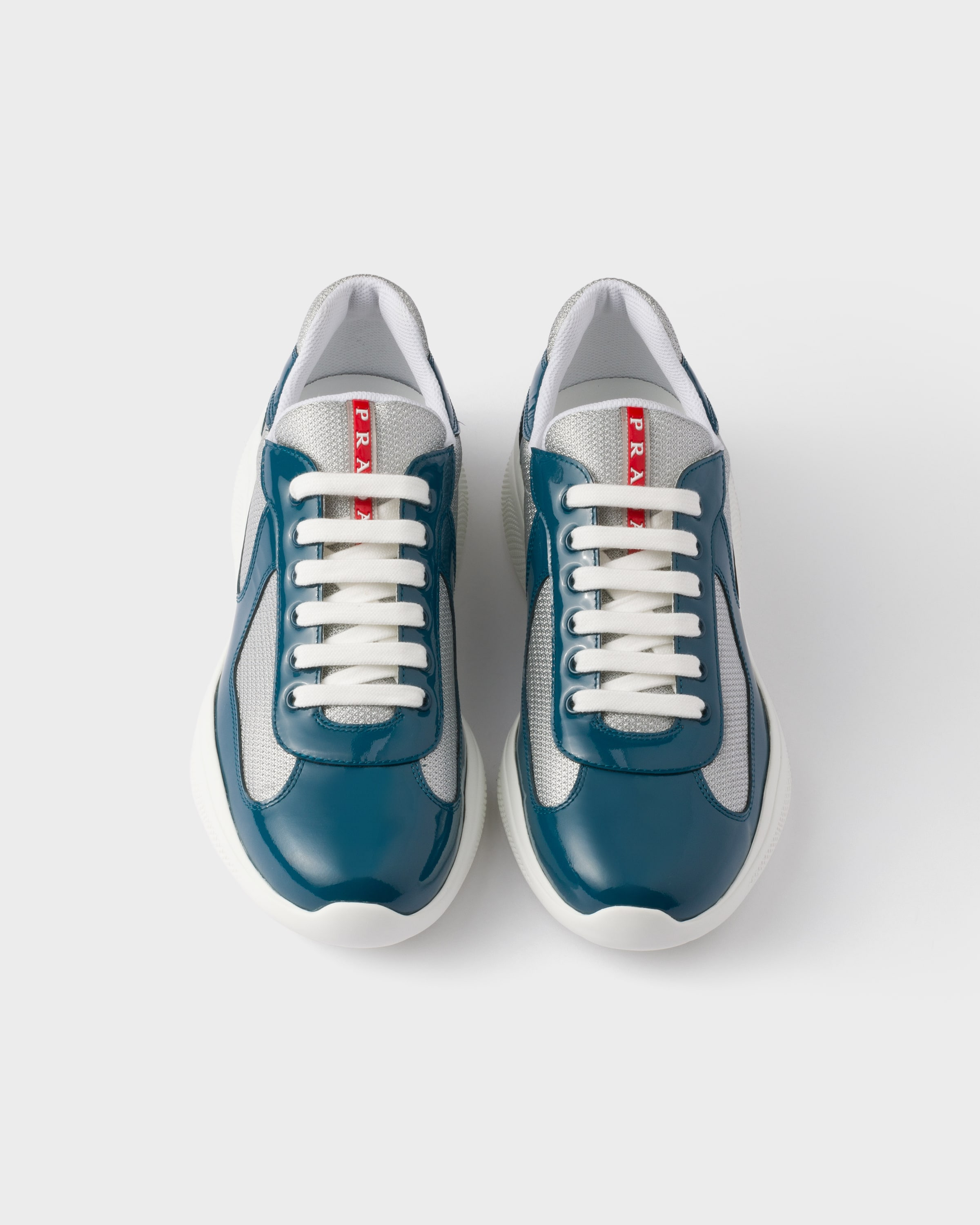 Patent leather and technical fabric Prada America's Cup sneakers - 3
