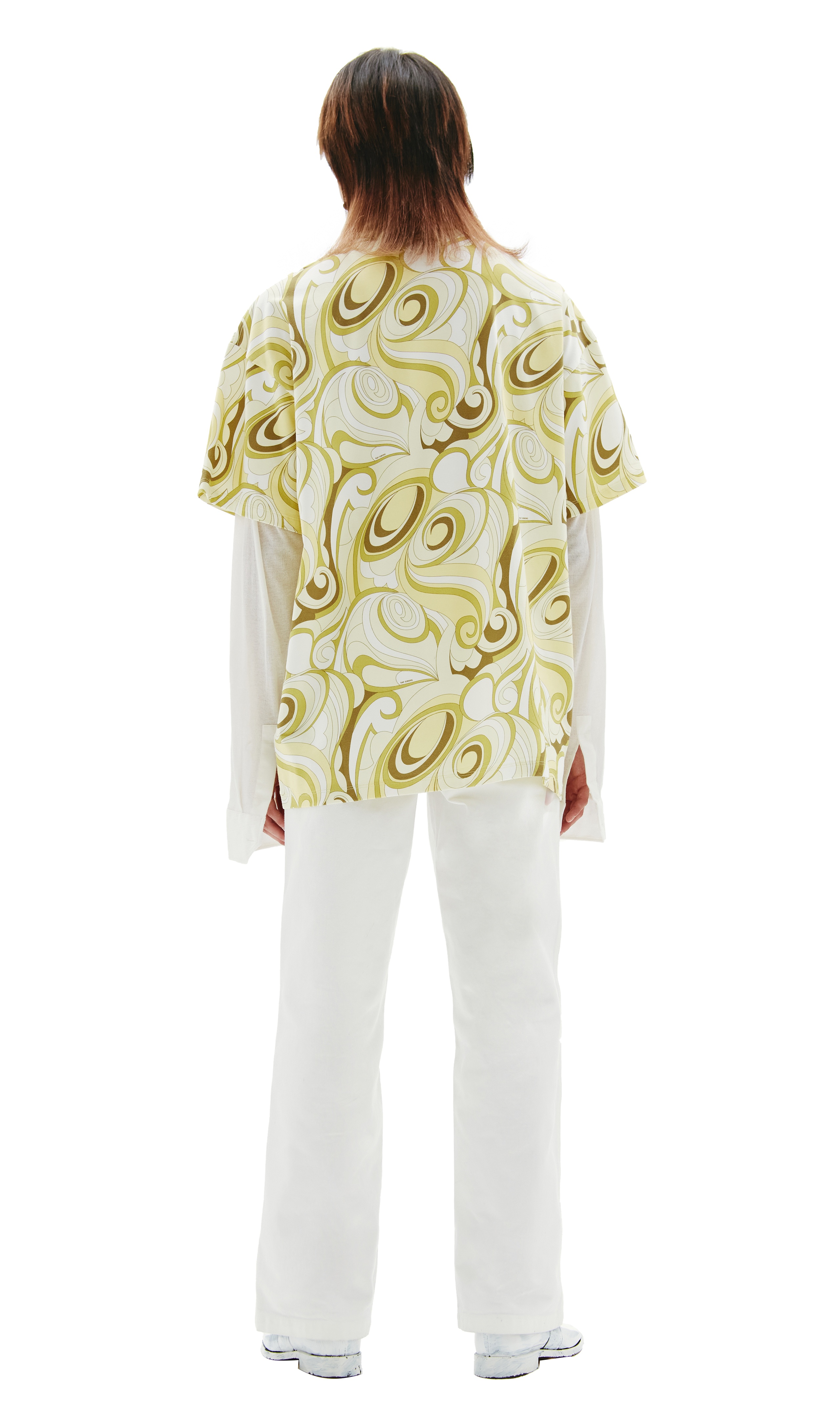 YELLOW COTTON T-SHIRT - 3
