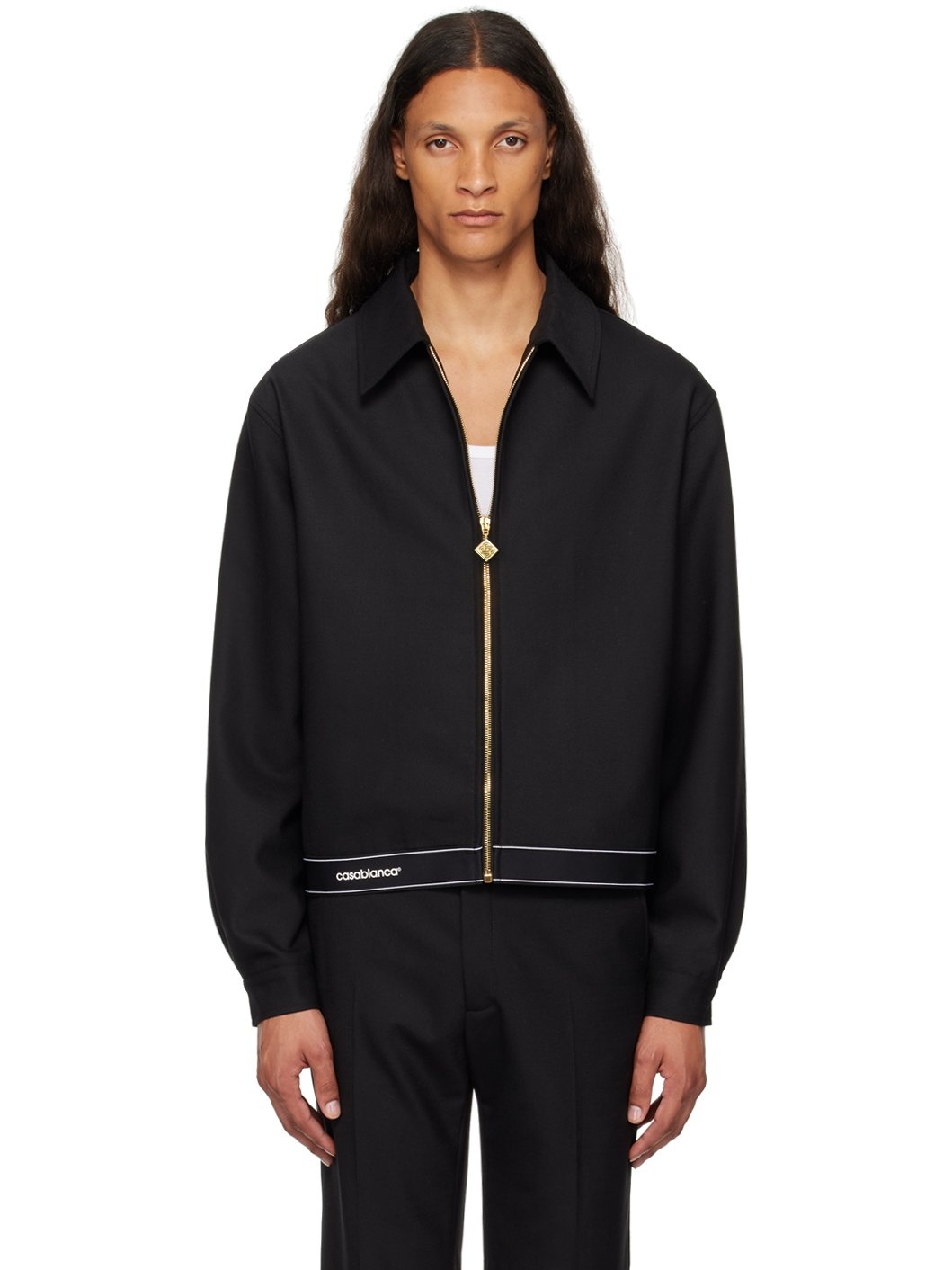 Black Sports Tailoring Jacket - 1