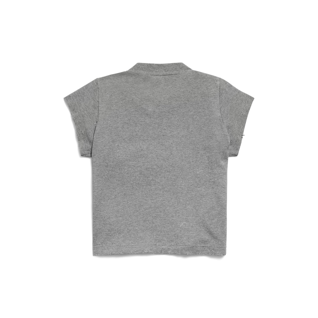 Women's Luxury Script Shrunk T-shirt in Dark Heather Grey/blue - 6
