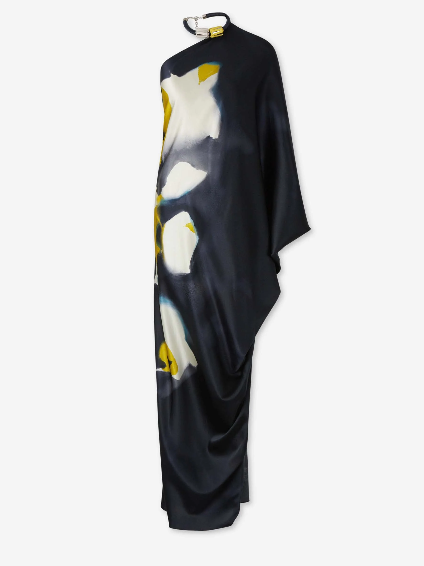 ASYMMETRICAL NECKLINE DRESS - 1