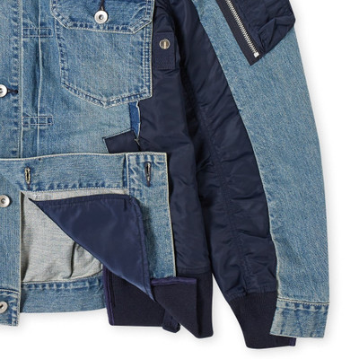 sacai Sacai Denim x MA-1 Jacket outlook