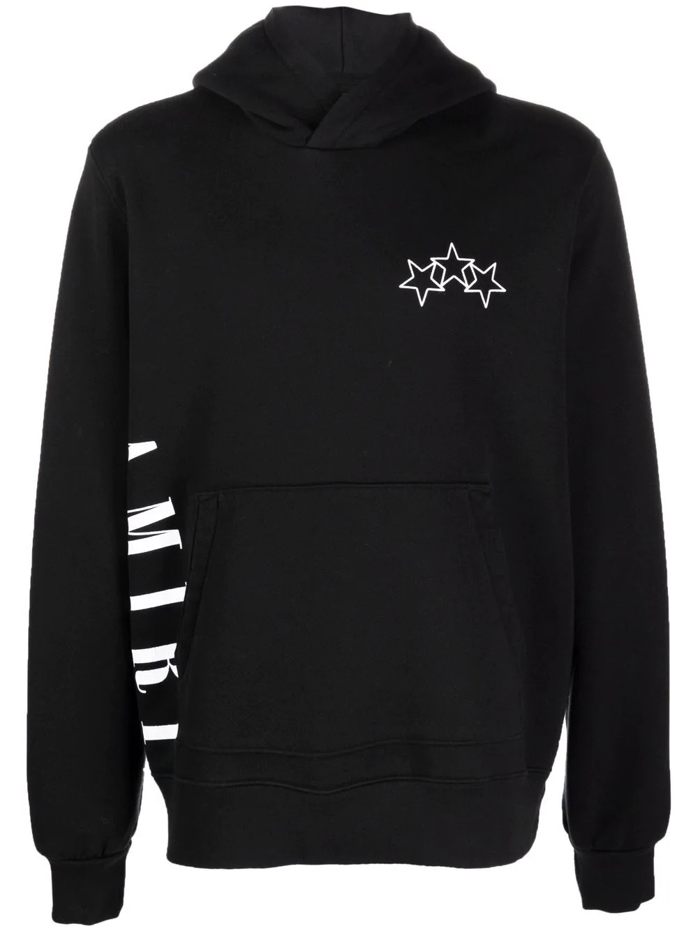 star-print logo hoodie - 1