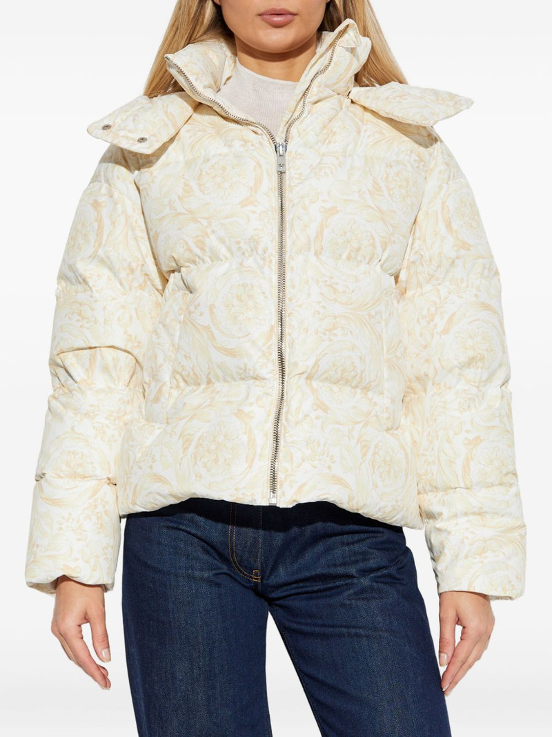 VERSACE hooded zip-fastening jacket outlook