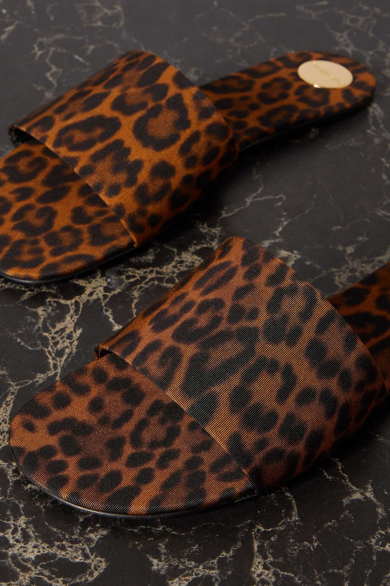 Carlyle leopard-print grosgrain sandals - 4