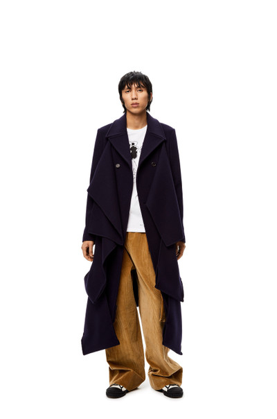 Loewe Panelled coat in wool and cashmere outlook