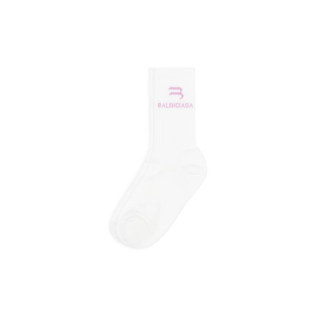 Women's Sporty B Tennis Socks in White - 2