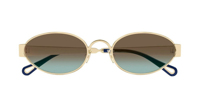 Chloé CH0355S Metal Oval Sunglasses — Gold - 1