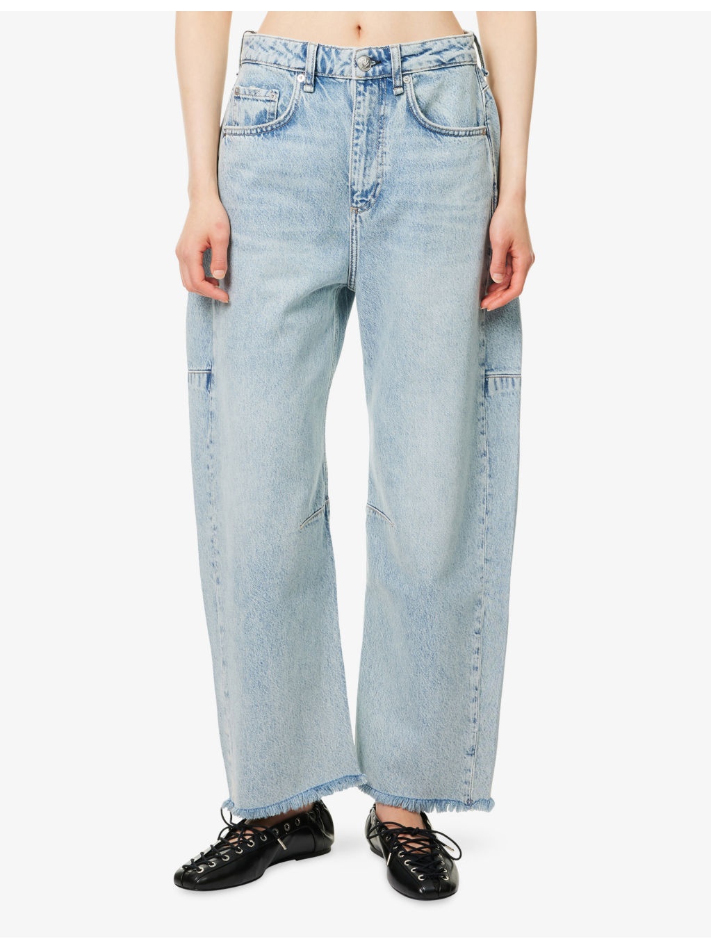 Charlie Barrel-Leg High-Rise Jeans - 3