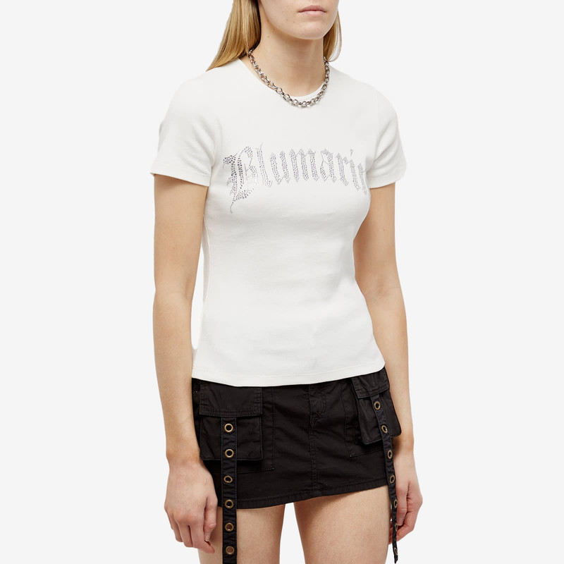 Blumarine Blumarine Crystal Logo T-Shirt outlook