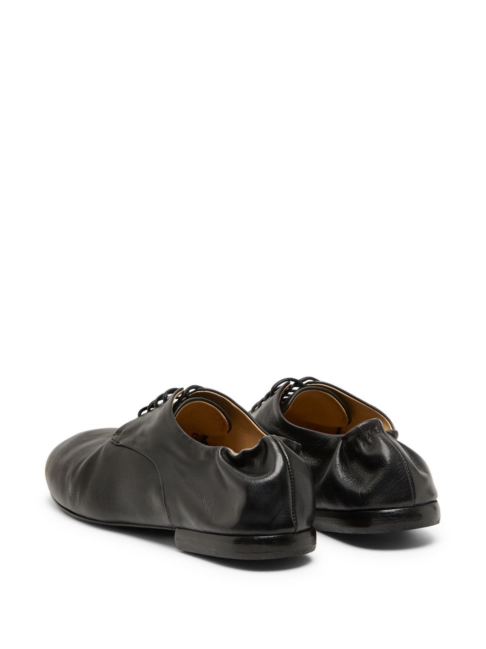 gathered heel Derby shoes - 3
