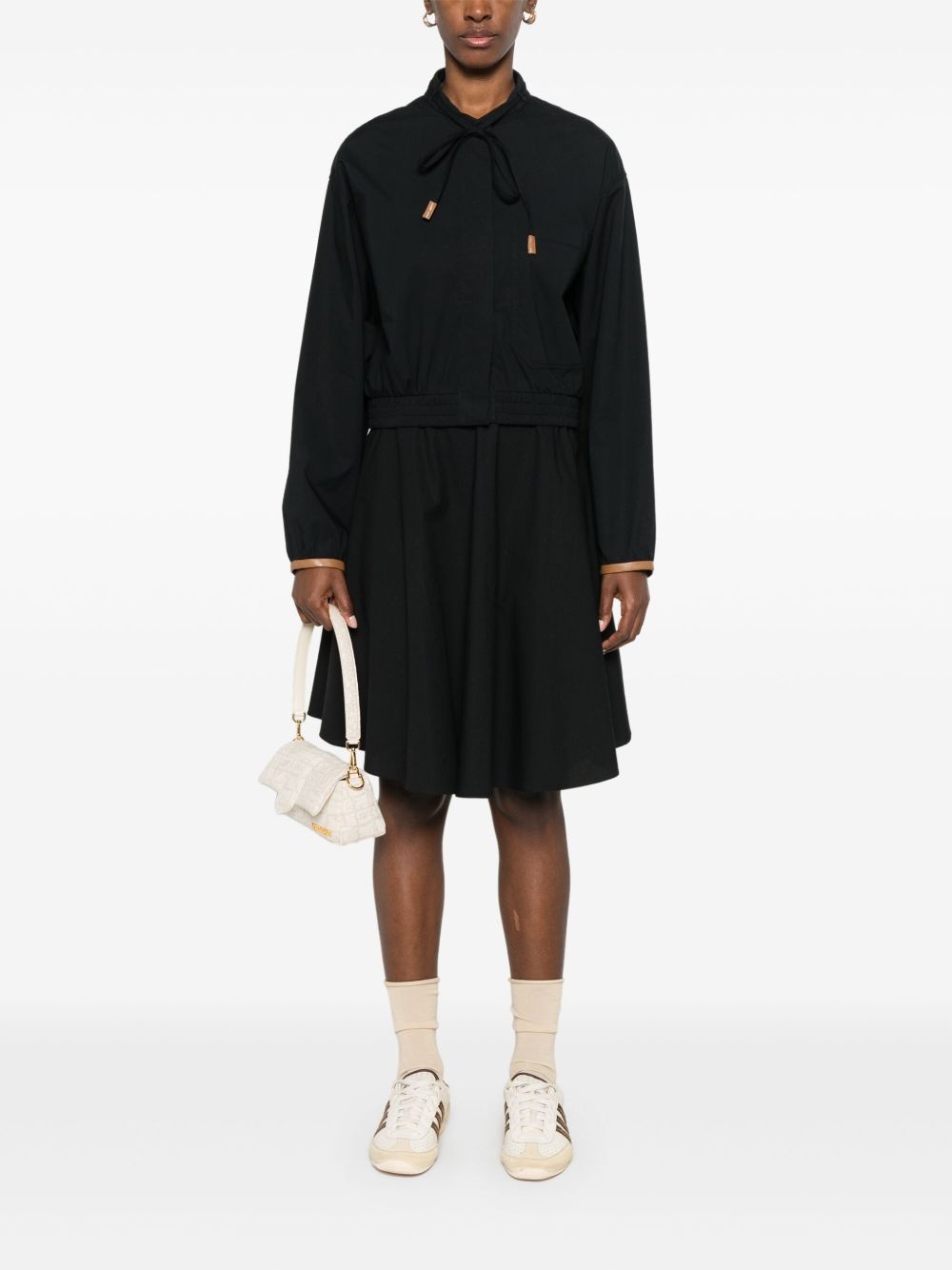 contrast-trim mini skirt - 2