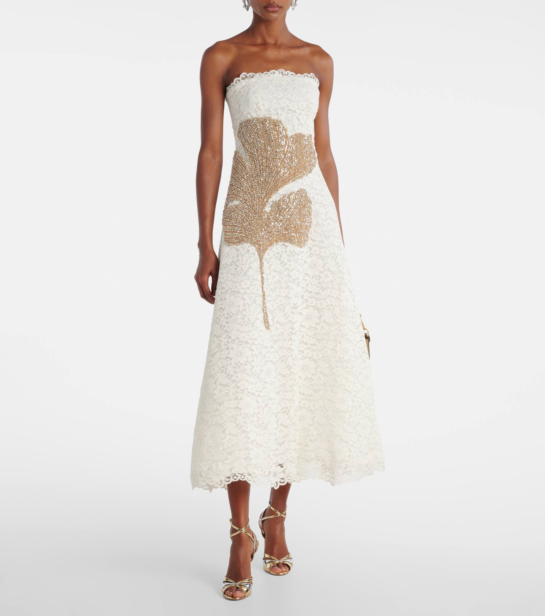 Hallis embellished lace cocktail dress - 2