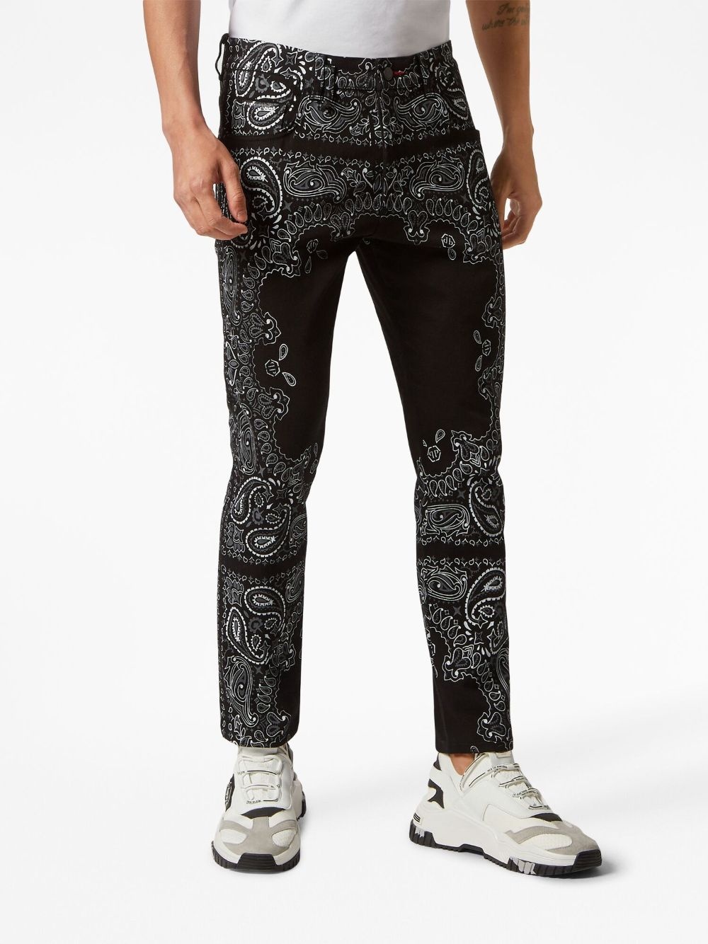 logo-patch skinny jeans - 3