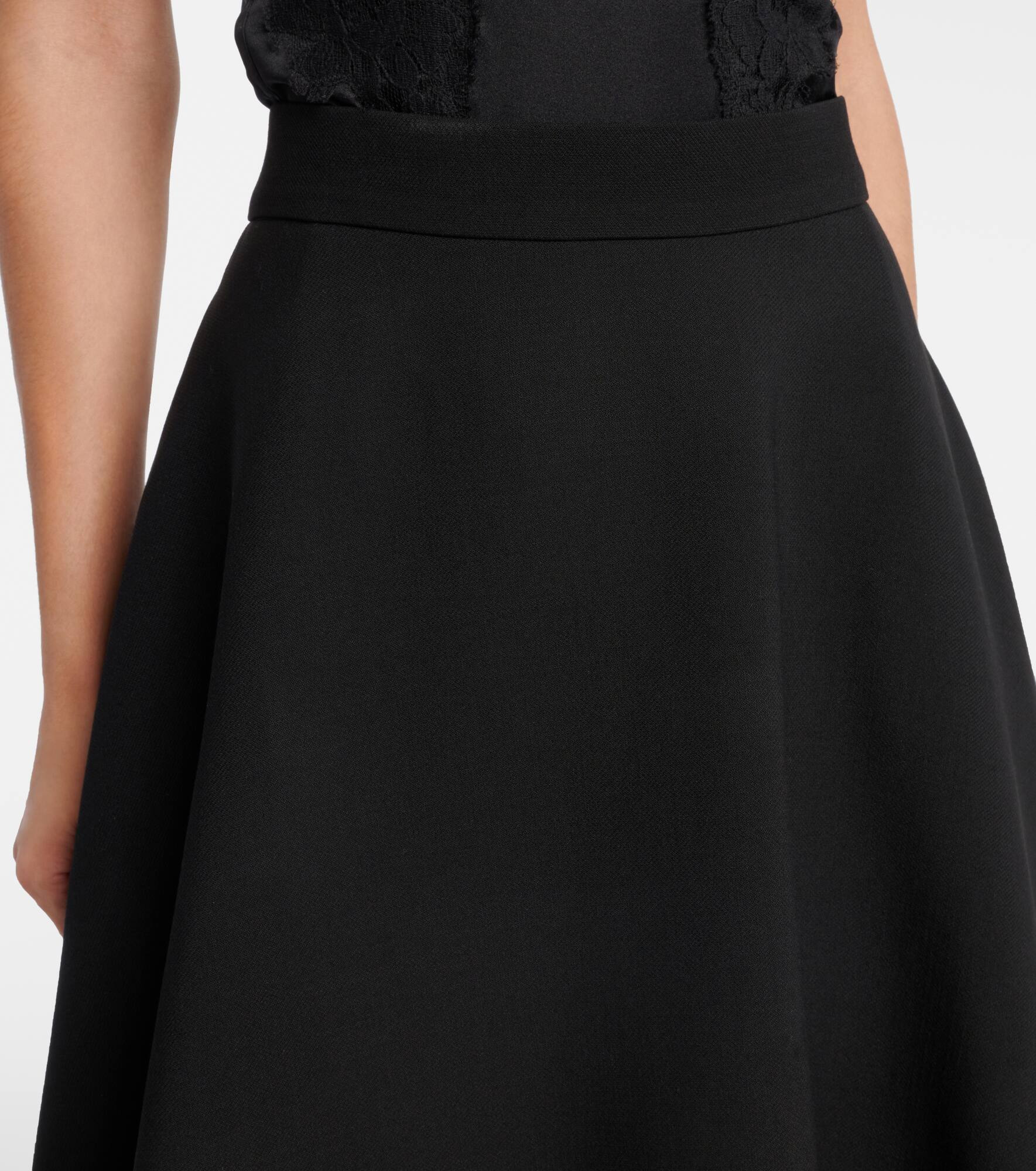 Virgin wool midi skirt - 4
