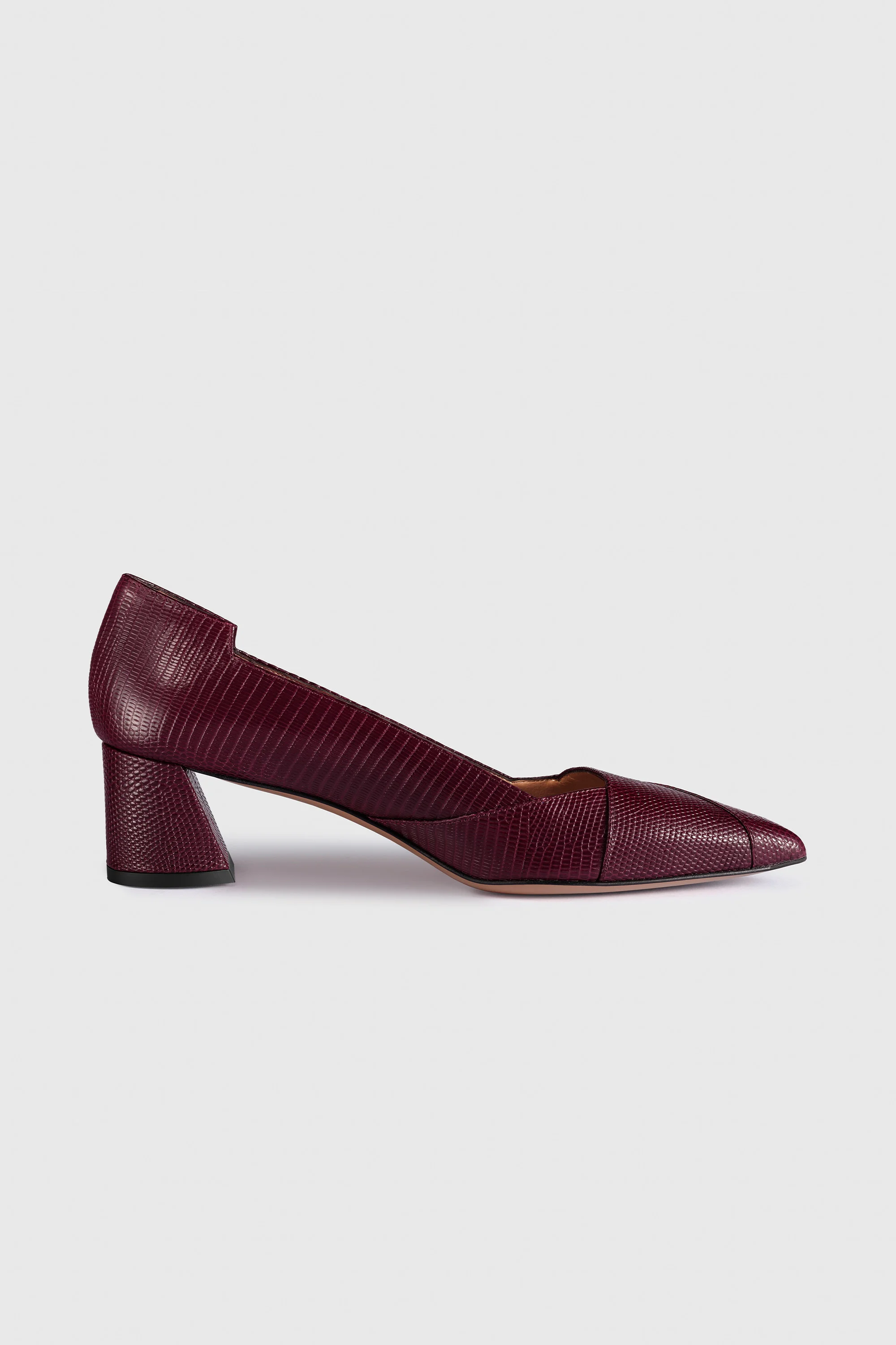 Saturnia Lizard-Embossed Leather Heels 45 - 1