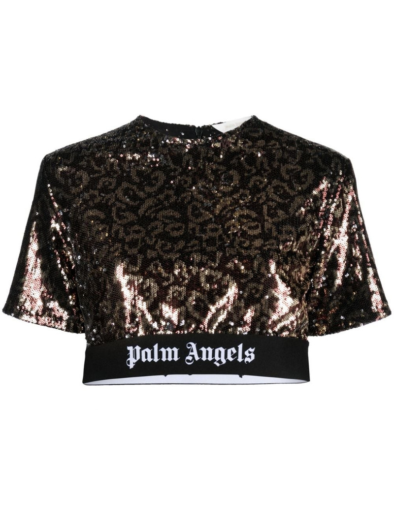 sequin-embellished 작물 정상 1
