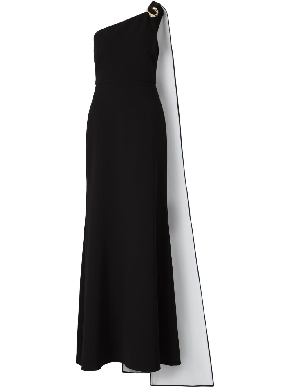 asymmetric buckle gown - 2