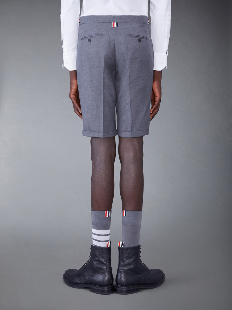 Thom Browne TWILL WOOL LOW RISE SKINNY SHORTS outlook