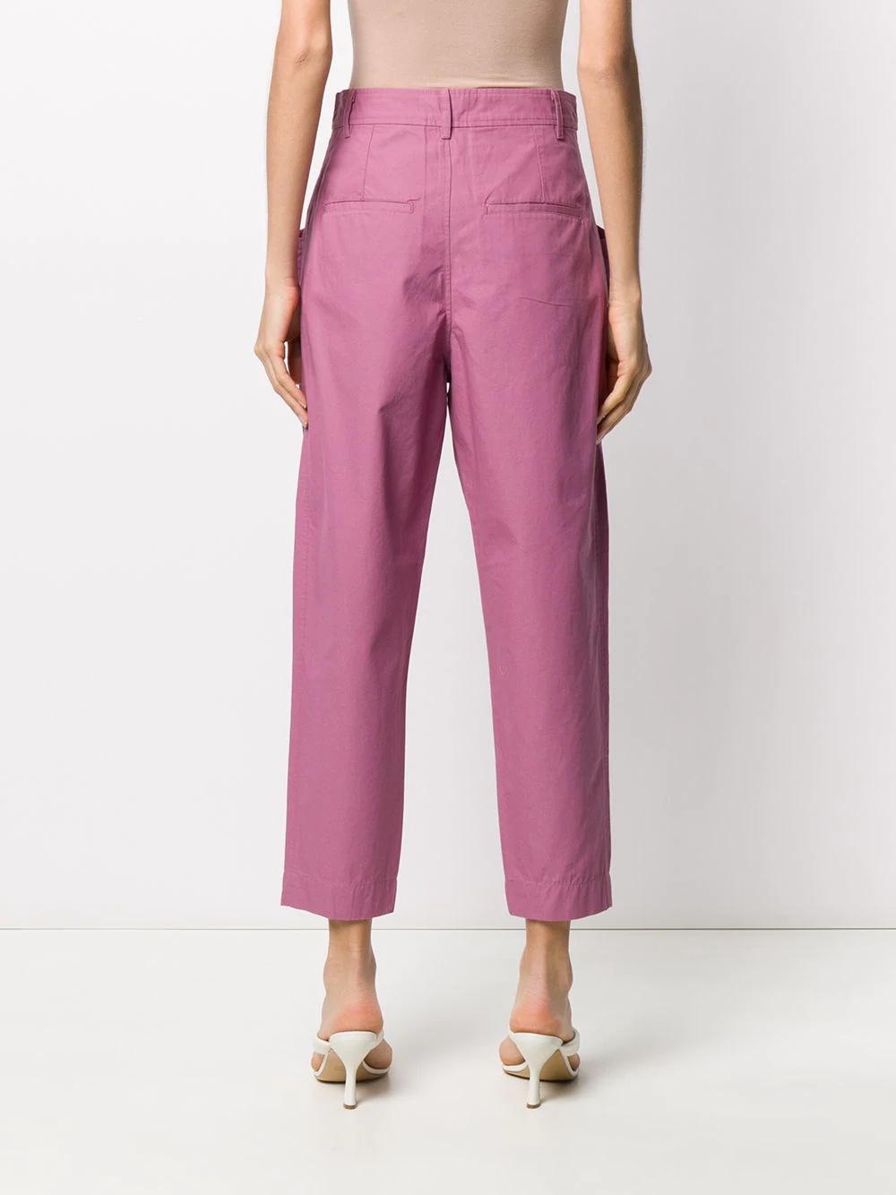 cropped tapered trousers - 4