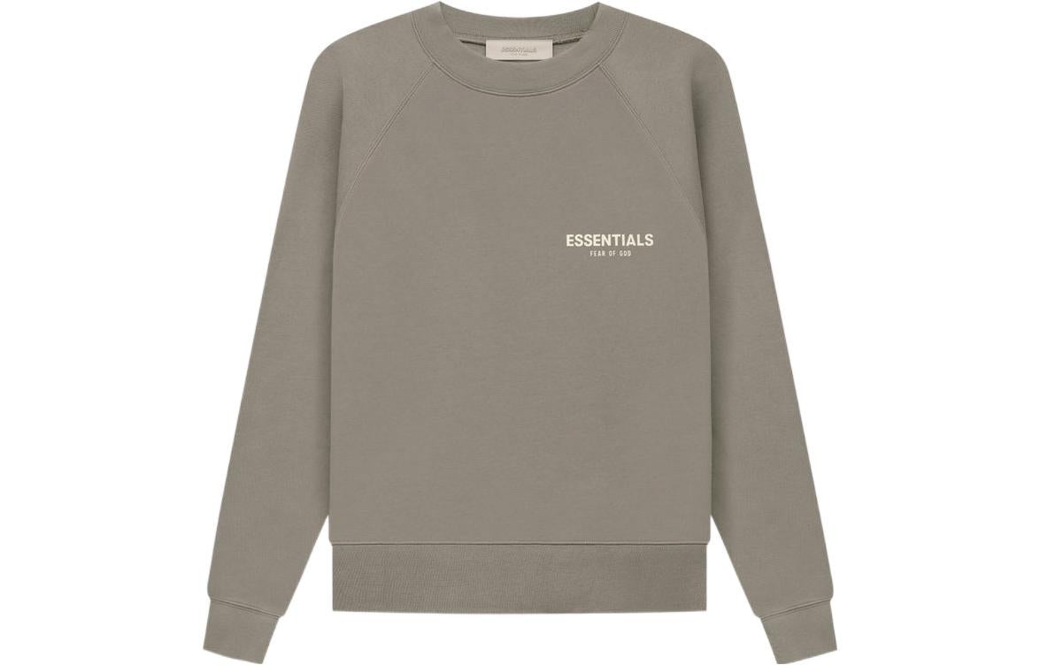 Fear of God Essentials SS22 Crewneck Desert Taupe Logo FOG-SS22-266 - 2