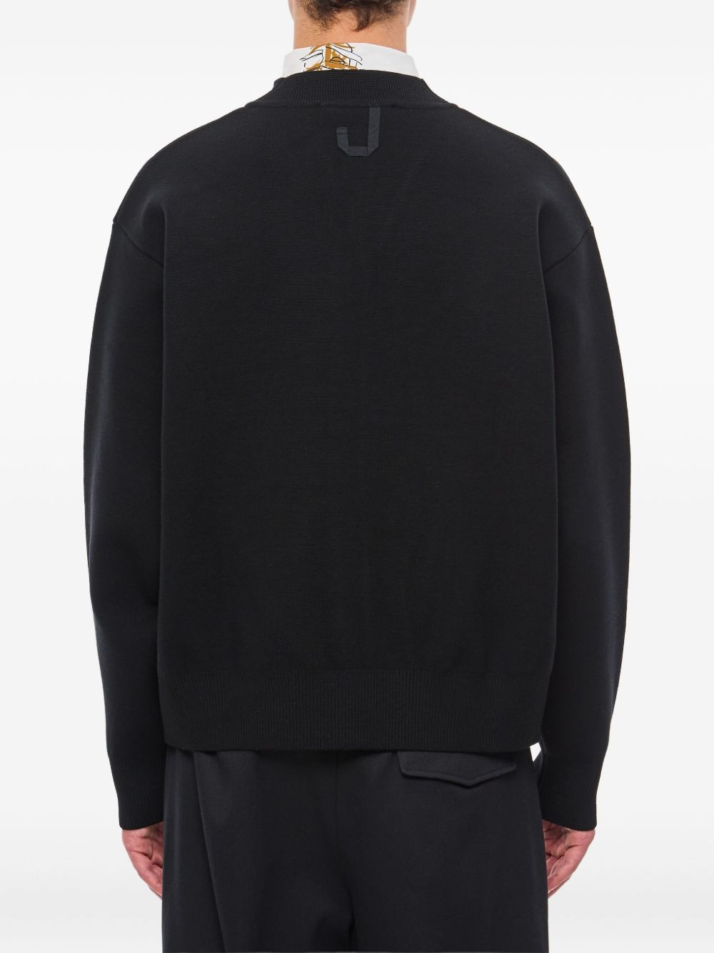 V-neck ribbed cardigan - 3