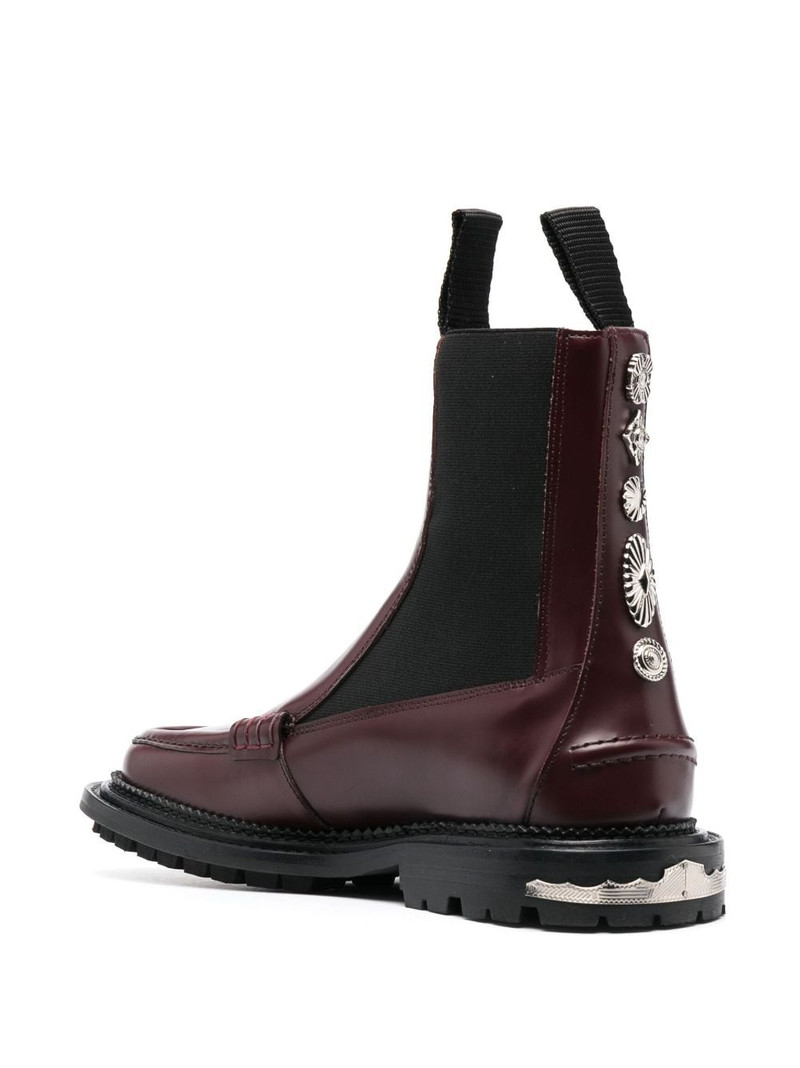 stud-embellished leather ankle boots 3