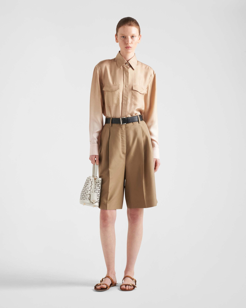 Prada Printed gradient twill shirt outlook