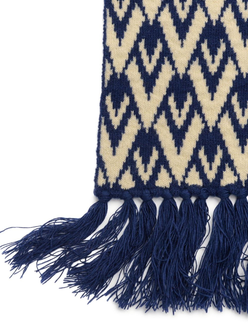 intarsia-knit wool scarf - 3