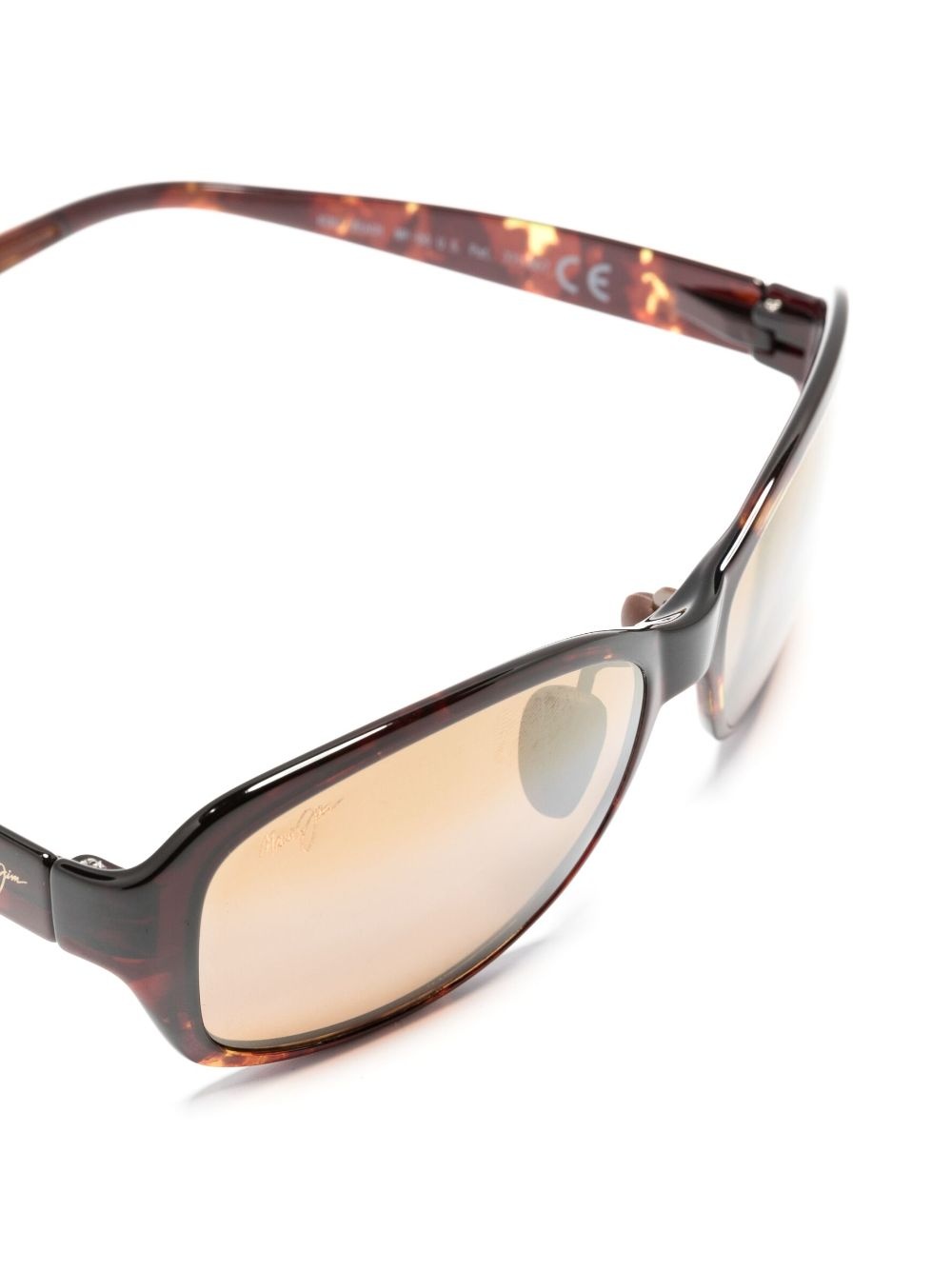 tortoiseshell rectangle-frame sunglasses - 3
