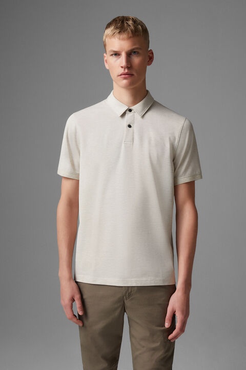 Timo Polo shirt in Beige melange - 2