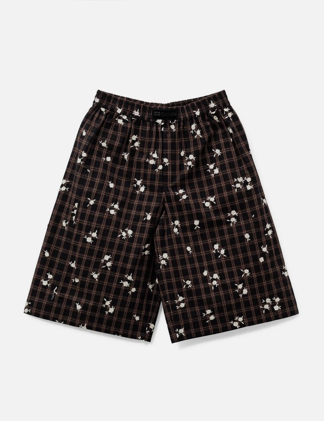 SHORTS IN PRINTED CHECK - 1