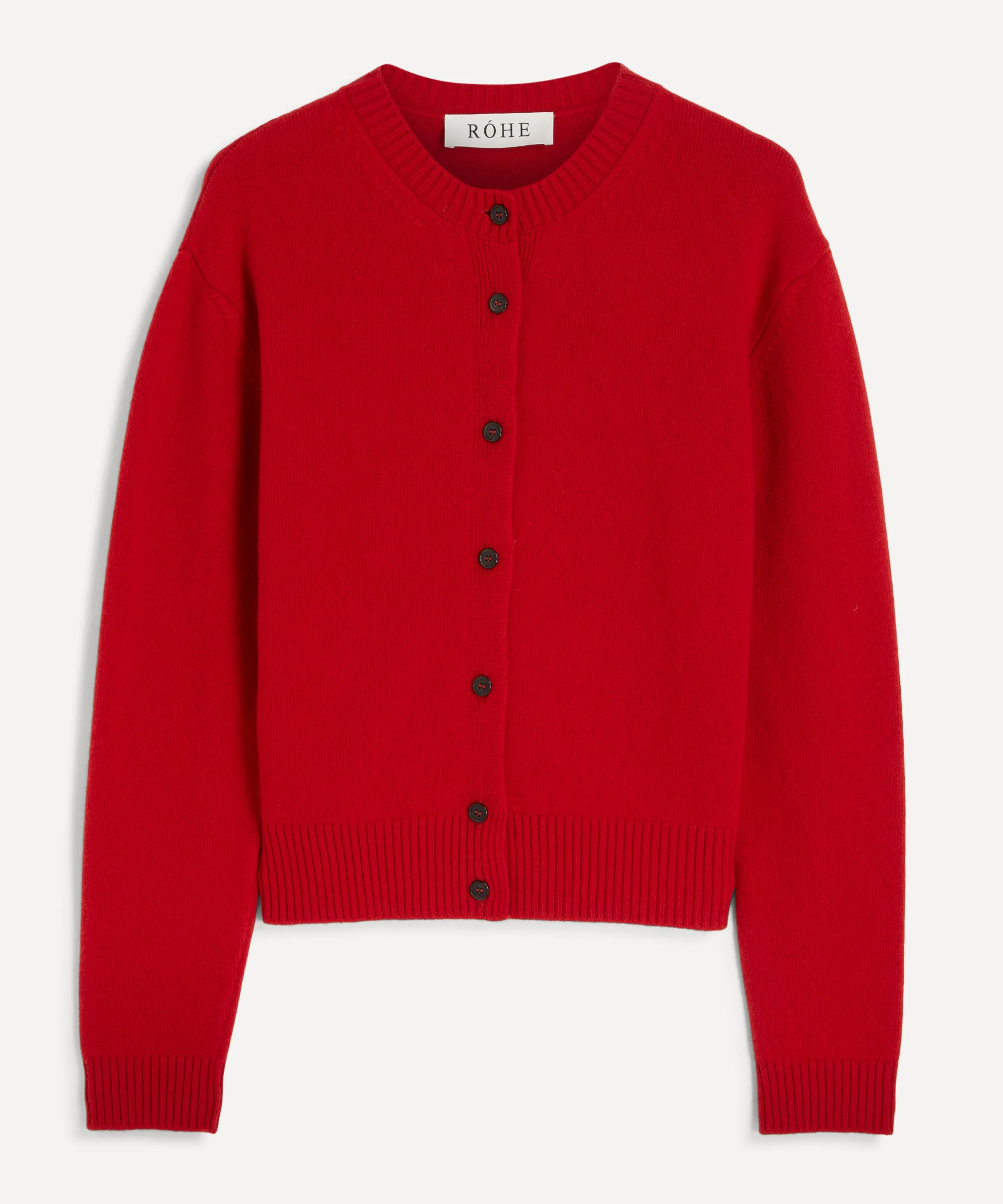 Red Classic Cardigan - 1
