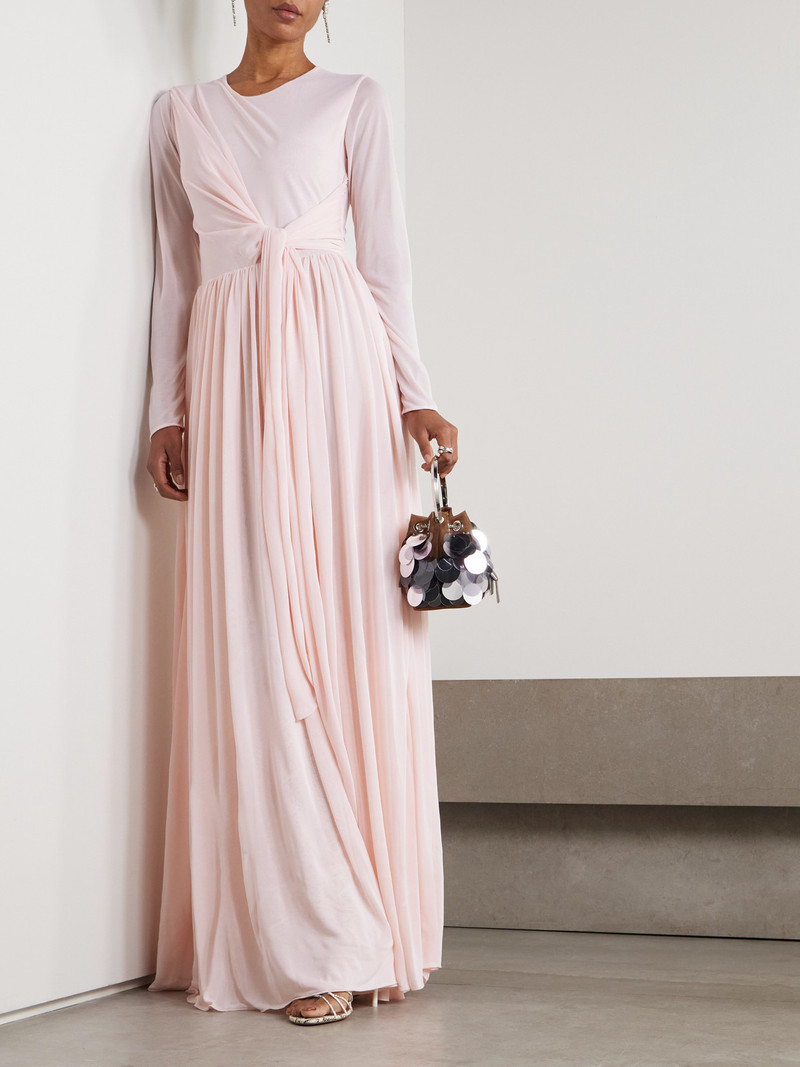 GIAMBATTISTA VALLI Tie-detailed Wrap-effect Jersey Gown outlook