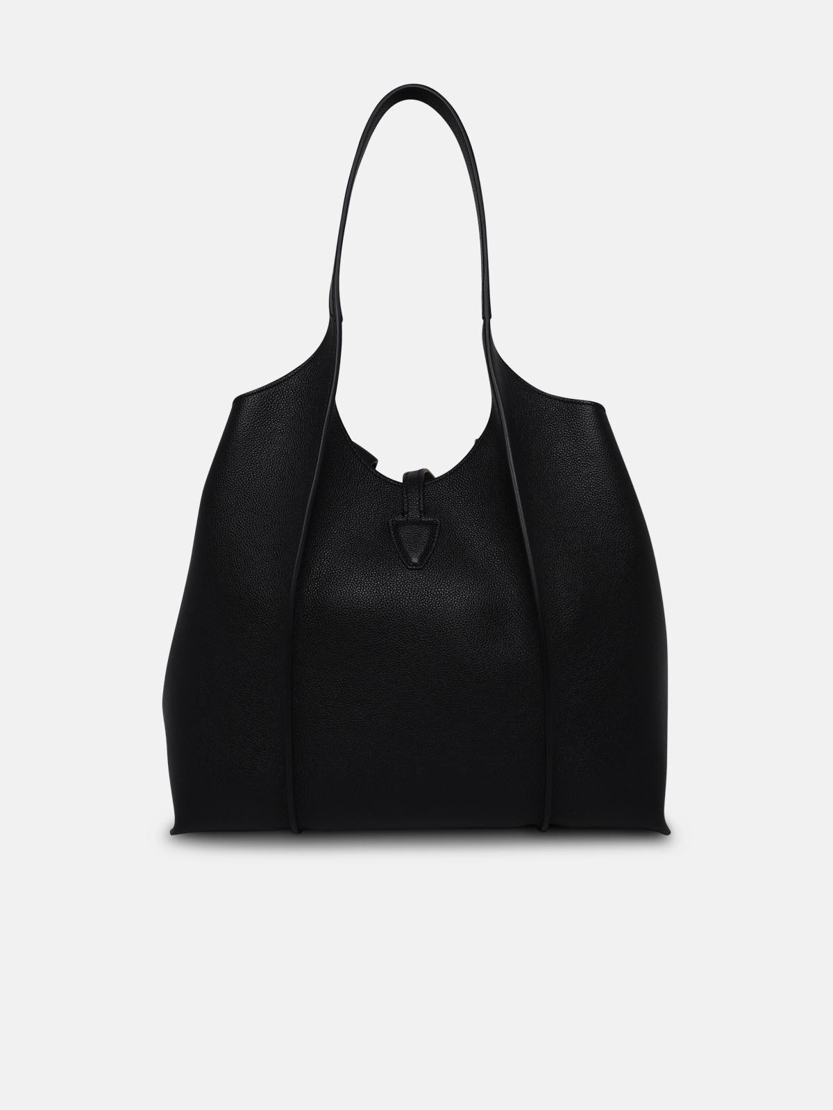 Timeless black leather T bag - 3