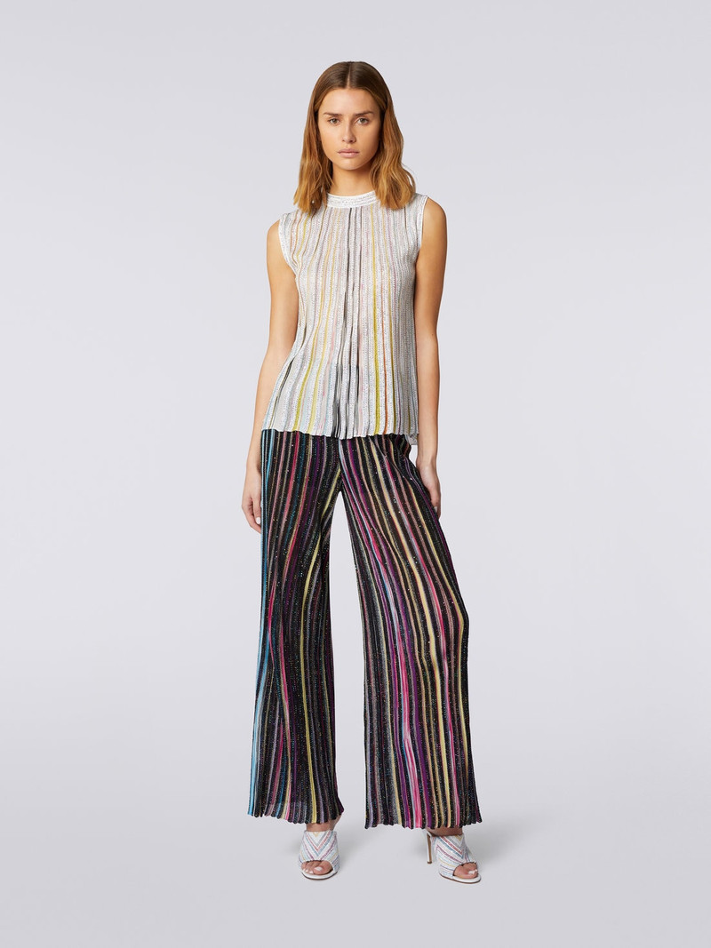 Missoni Cotton sleeveless top with sequins outlook