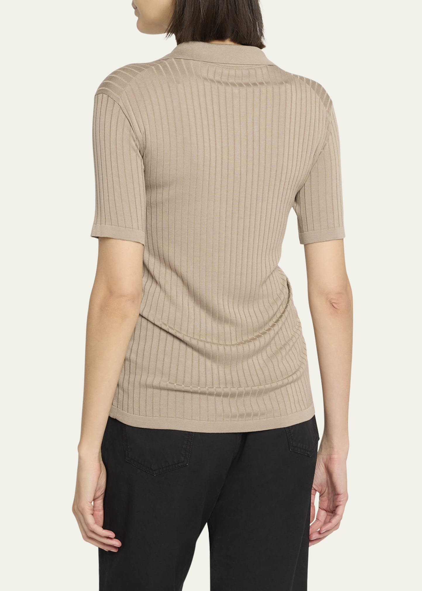 Kaiomi Ribbed Short-Sleeve Top - 3