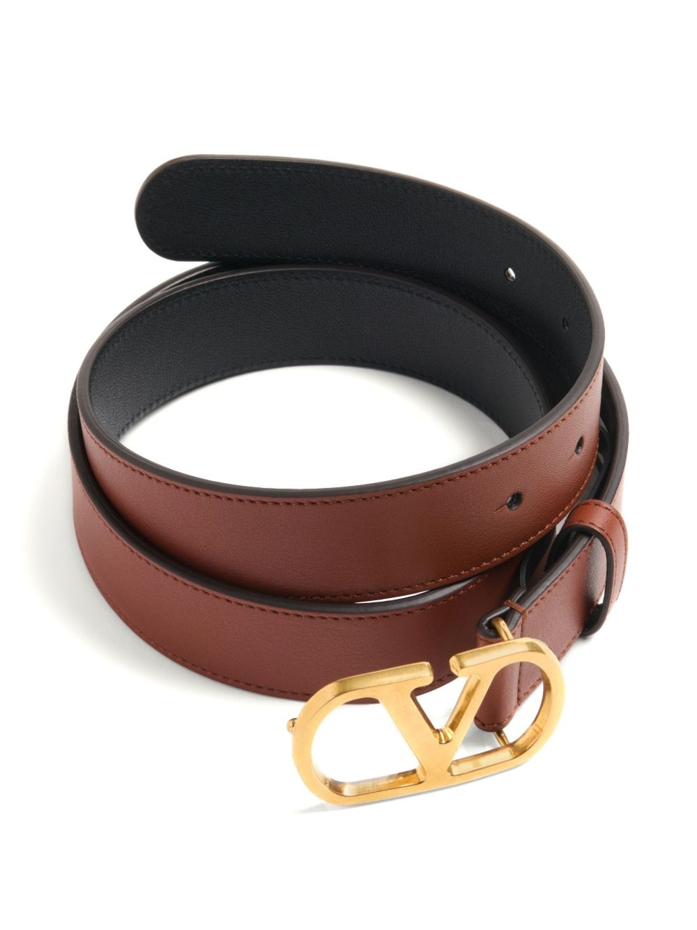 logo-buckle belt - 3