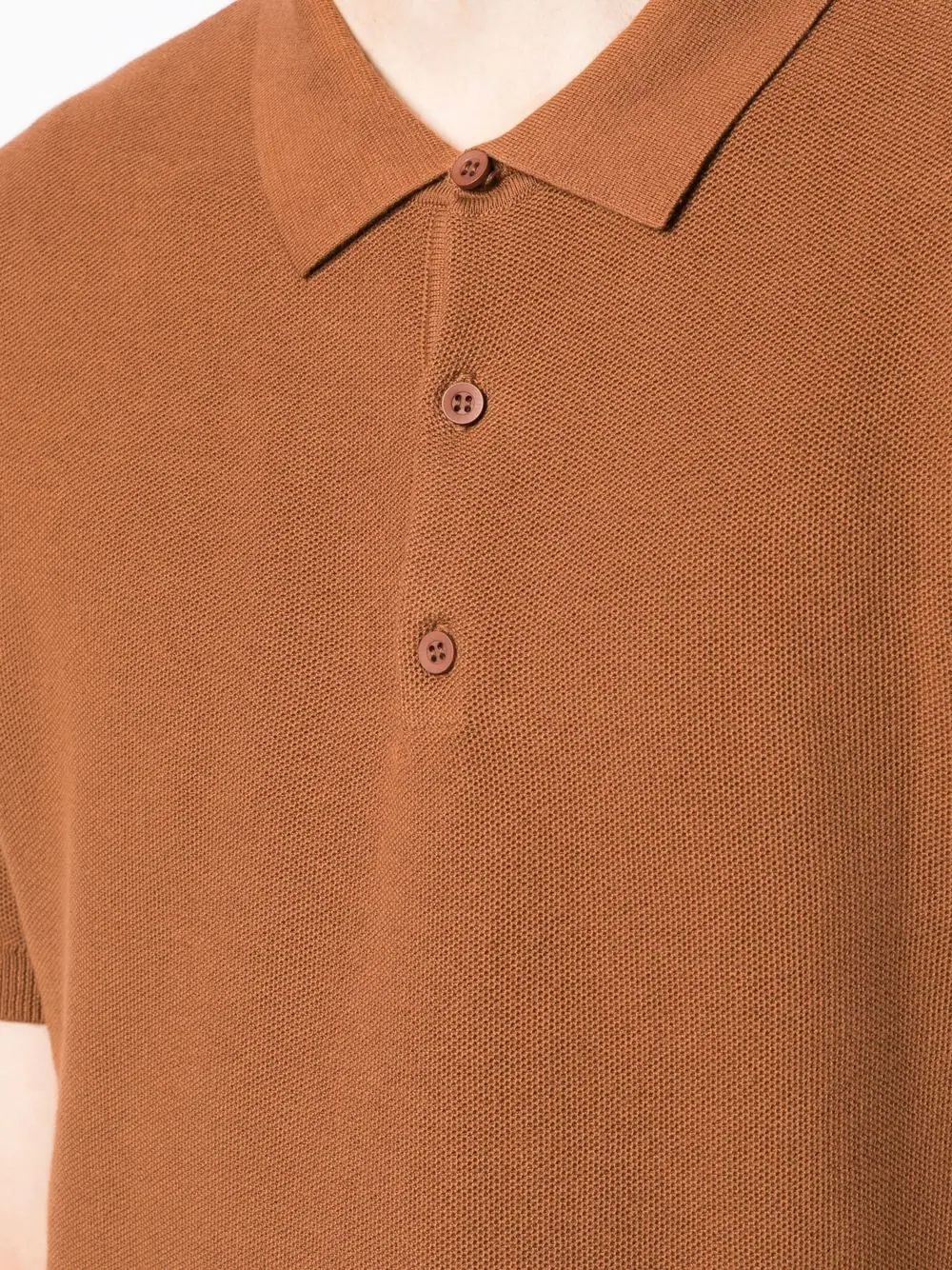 short-sleeve knit polo shirt - 5